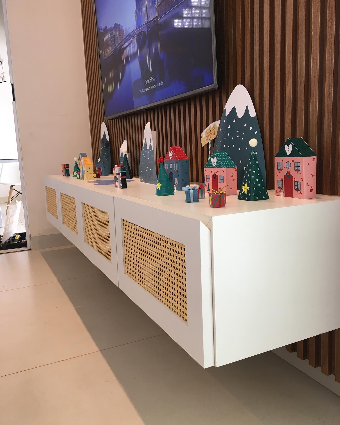 Painel rack sala